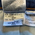 Levi's  Wedgie‎ Skinny Jeans 20W Dark Wash Denim Ankle Button Fly Fray Distressed Photo 10