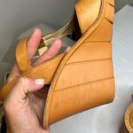 Camper Filippa Sandal Tan Full Grain Leather EVA Wedge Buckle Strap sz 8.5 Photo 8