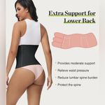 New! Waist Trainer Postpartum Recovery Wrap Waist Cincher Corset Shapewear Black Photo 2