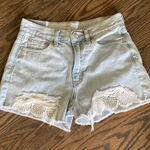 American Eagle  Lace Jean Shorts Photo 0