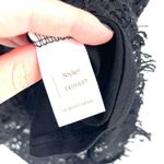 Anthropologie  Bishop + Young Black Lace Cap Sleeve Line High Low Hem Dress Photo 7