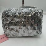 Juicy Couture  Silver Sparkle Travel/Makeup Case with One Branded Travel Bottle Photo 0