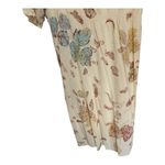 Theory  NWT Dazell Silk Knee Length Dress Neutrals Floral Size Medium Formal Photo 2