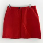 Boden Short‎ Casual Cotton Red Straight Mini Skirt Size 10R Pockets Photo 2