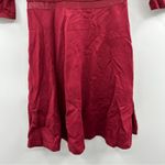 Lulus ‎ Yes to the Mesh Wine Red Half Sleeve Skater Mini Dress Size S Photo 4