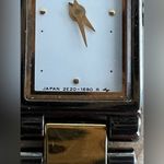 Seiko  Ladies Watch Unique Two Tone Bracelet White Rectangular Dial Photo 6