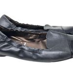 AGL black leather black cap toe patent leather ballet flats 36 6 Size 5 Photo 1