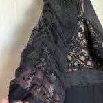 Carmen Marc Valvo Black Illusion Lace Cocktail Dress Mad Men Goth Old Money Sz 8 Photo 5