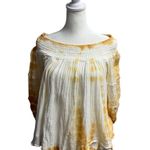 Jen's Pirate Booty  Gauze Long Sleeve Off the Shoulder Blouse Top Ombre Small S Photo 1