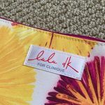Clinique Lulu dK for Floral Pouch Zipper Bag Cosmetic Case Flowers Pink Red Photo 1