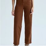 Wilfred Aritzia  Free Chocolate Brown Straight Leg High Rise Denim Jean 4 Photo 2