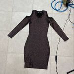 Rebecca Minkoff Cold shoulder Claude rainbow glitter body con short dress XXS Photo 10