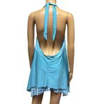 Hula Honey Blue Polka Dot Halter Tie Layered Tankini Top Womens Plus Size 3X Photo 6