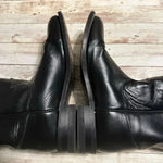 Justin Boots  J Diamond L3233 Black Leather Roper Western Boots Women's Size 6.5E Photo 5