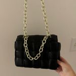 Madewell  black crossbody bag with gold chains Photo 4