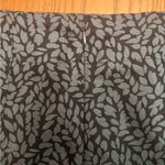 Loft Green & Black Leaf Print Lined Stretch Pencil Mini Skirt Size 0 Petite NEW Photo 4