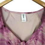 Abound  Abstract Pink Floral V-neck Cutout Mini Skater Dress Size Small NWT Photo 7