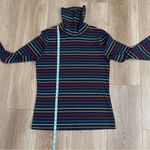 LA LIGNE X Target Size L Colorful Striped Turtleneck Ribbed Long Sleeves Top Blue Size L Photo 8