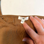 BP Ribbed Tank Top 4X Brown Sleeveless Crop Cami Casual Photo 1