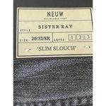 NWT Neuw Slim Slouch Faded Black Boyfriend Jeans Women’s Size 4 Ripped Distress Photo 4
