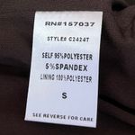 Isalis NEW  Brown Velvet Velour Sleeveless Square Neck Corset Crop Tank Top Sz S Photo 3