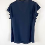 City Chic Zip Fling Flutter Sleeve Blouse Photo 3