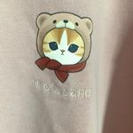 Uniqlo Mofusand Collab Printed Embroidered Sweatshirt in Pink XL Photo 3