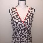 Amanda Lane brown with white polka dots fit n flare sleeveless dress Size 14 Photo 1