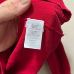 Talbots  Sweater Red Knit Cotton Stretch Turtle Neck Long Sleeve Pullover Sz XL Photo 5