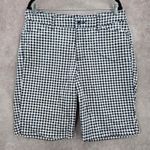 st. john's bay  Blue Plaid Stripe Chino Bermuda Preppy Pants Shorts Cotton 14 Photo 0