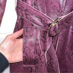 Urban Outfitters Belted Snakeskin Trench Coat Photo 12