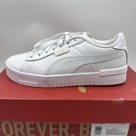 Puma Court Sneaker, White, Women's Casual Low Top Leather Shoes Size 6.5 Photo 10