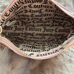 Juicy Couture NWT-  Pink and Cream Heritage Velvet Clutch with Gold Chain Photo 3