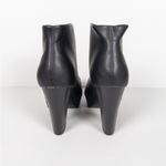 Bonnibel Black Heeled Lace Up Platform Ankle Booties Faux Leather Women's 9 Photo 3