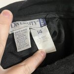 Vintage Black 100% Wool Pencil Skirt Diversity Petite Size 14 Career Wear Photo 1