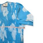 Tuckernuck  Maxi Dress Libby Watercolor Modest Turquoise And White Size Small Photo 6