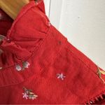 Sézane RARE Sezane Fares Embroidered Ruffled Button Up Blouse Photo 7