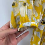 Banana Republic  yellow floral longsleeve preppy boho tiered tie maxi dress 0 NWT Photo 7