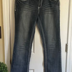 Amethyst Jeans  Women's Dark Denim Western, Boho Boot Cut Jeans Photo 0