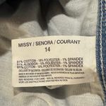 Gloria Vanderbilt SZ 14 Jacqueline Jean Shorts Embellished Stretch Light Wash Photo 7