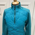 Sunice Daisy Hybrid Thermal Stretch 1/2 Zip Pullover Quilted Outdoor Golf Sporty Blue Size M Photo 1