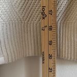 Lululemon NEW  New Heights Sweater Size 6 Cotton Antique White Cable Knit Crop Photo 10