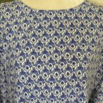 Vineyard Vines  blue/white shift dress, long sleeve, size L, classic preppy chic Photo 1