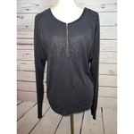 We The Free Small Tunic Shirt Top Sparkle Long Sleeve Tunic Silver Womens Photo 9