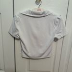 Aritzia Babaton Contour Polo Short Sleeve in White Photo 2