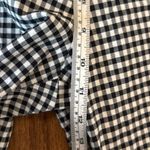 Veronica Beard black and white gingham cropped seam front pant 8 Photo 9