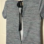 Loft  Women's Sz 0 Blue Multi Tweed Short Sleeve Sheath Dress Pockets EUC Photo 7