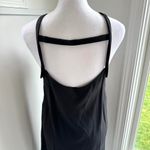 Maje  NWT Bretelle Fran Silk Leather Fringe Black Shift Dress Sz Medium / 2 Photo 5