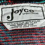Joyce Sportswear 80s 90s Multicolor Plaid Knit Sweater Vest Rad Cosplay Vintage Red Size M Photo 5