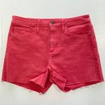 Sam Edelman New  The Stiletto High Rise Shorts Cherry Red Photo 5